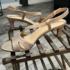 NATURALIZER Womens Gold N5 Contour Taimi Stiletto Slingback Women’s Size 10M